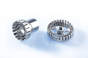 Elektropoliertes CNC-Drehteil aus Metall mit präziser Geometrie und hochwertiger Oberfläche.